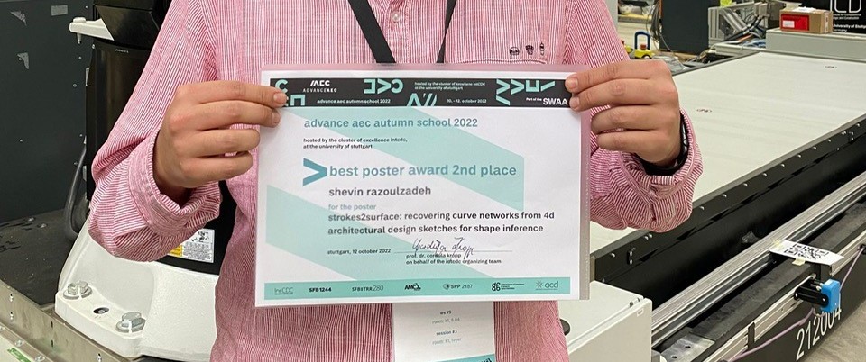 Photo: 2nd place in Best Poster Award at IntCDC Workshop in Stuttgart
